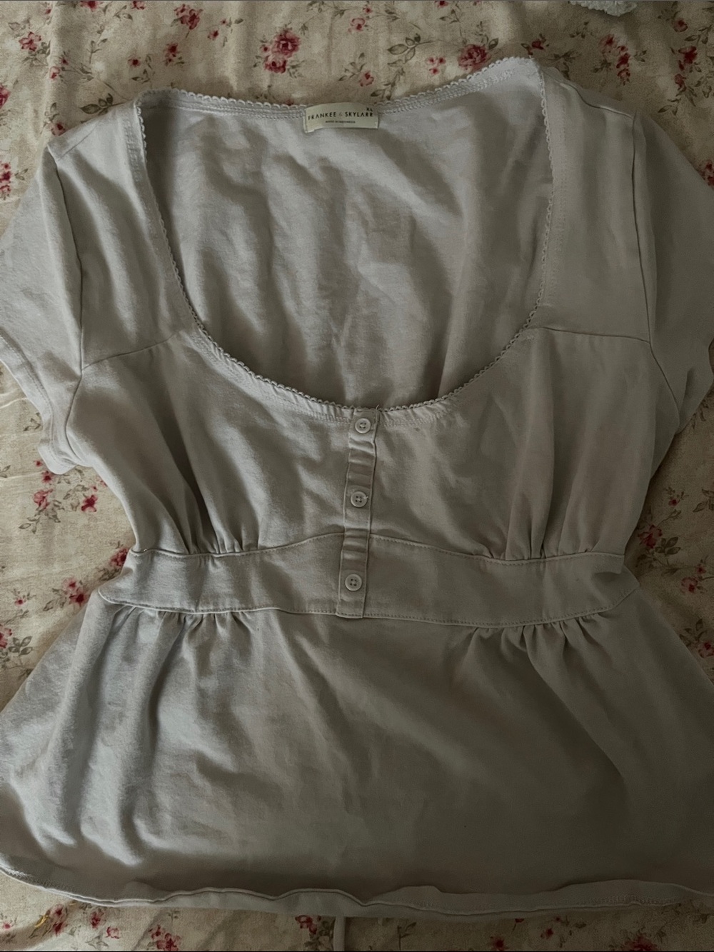 White Babydoll top